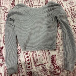 Hollister Gray Reversible Sweater